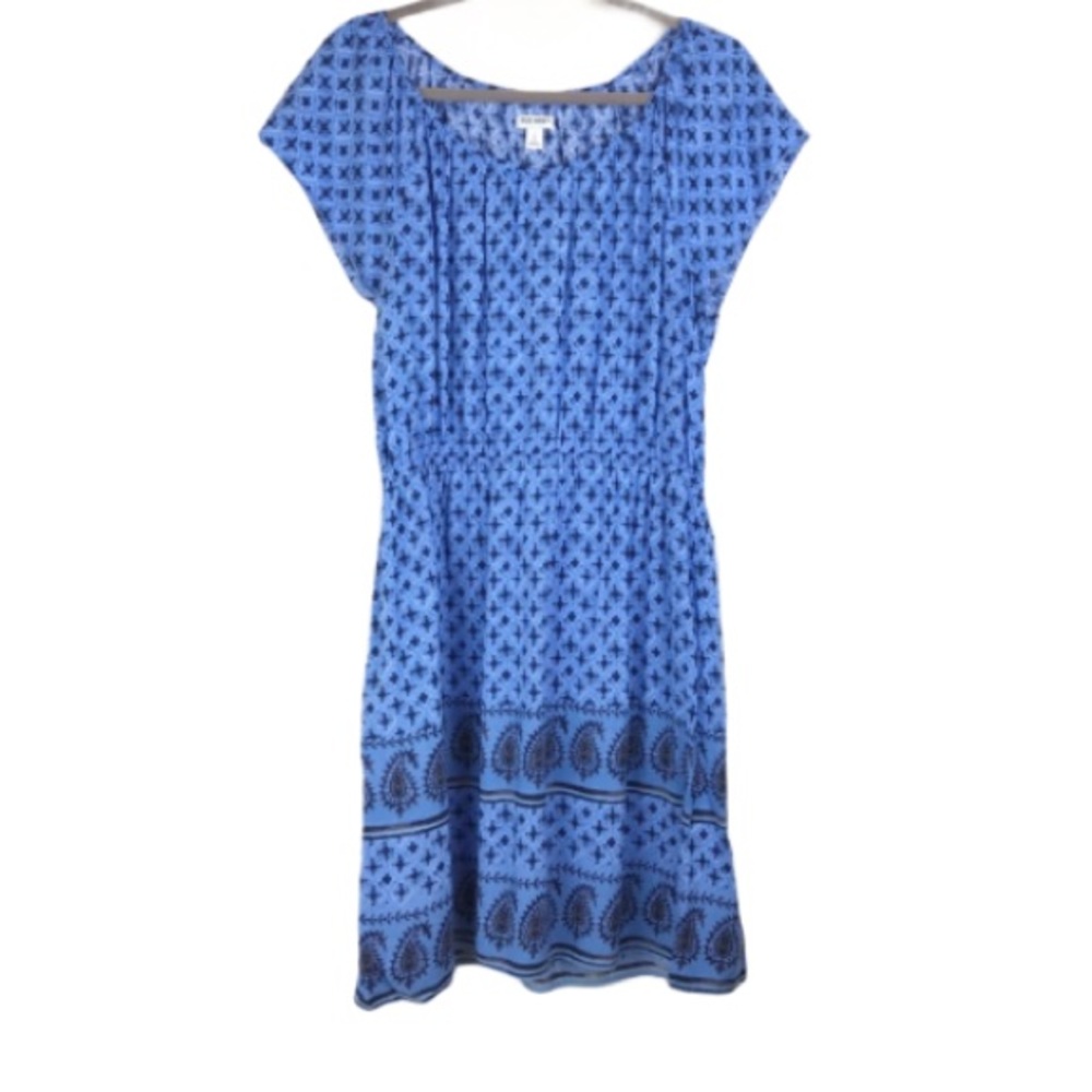 Old Navy blue dress with cinched waist